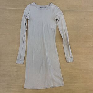Women's Enza Costa Size XS Longe Sleeve Crewneck Mini Dress
